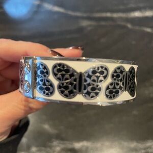 Coach Silver Bangle Bracelet